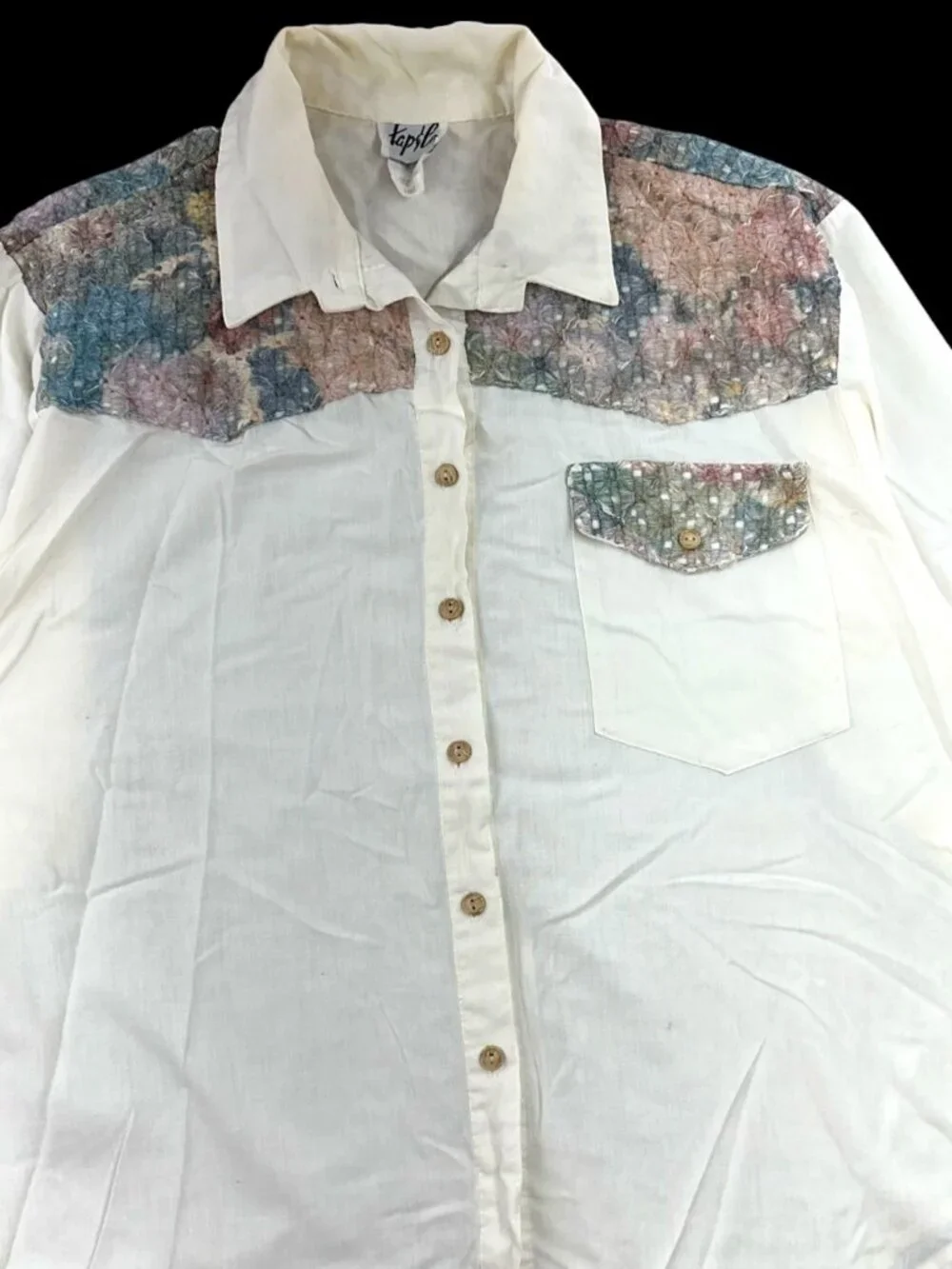 Vintage 90s Tap & Co. Western‎ Boho Button Up
